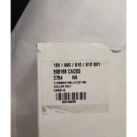 Gucci Interlocking GG Camelia Soft Leather Wallet Marmont Light Beige Italy NEW - Picture 13 of 13